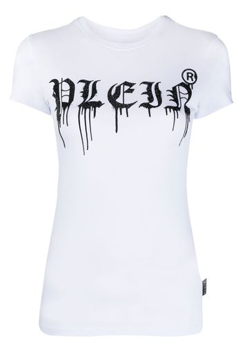 Philipp Plein logo-print short-sleeved T-shirt - Bianco