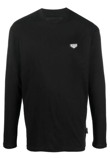 Philipp Plein round-neck long-sleeve top - Nero