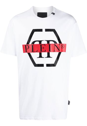 Philipp Plein Hexagon-print T-shirt - Bianco