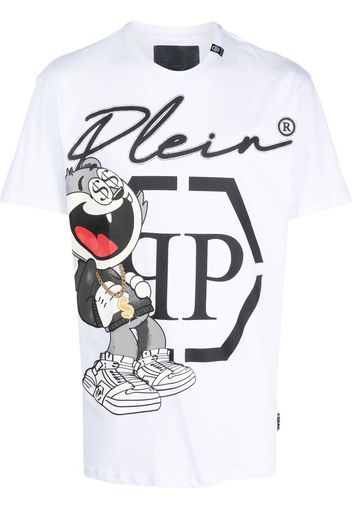 Philipp Plein Stone Money logo-print T-shirt - Bianco