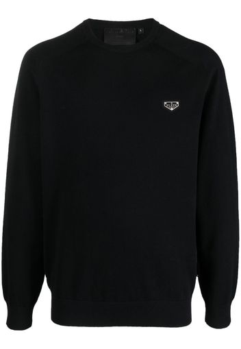 Philipp Plein logo-plaque jumper - Nero