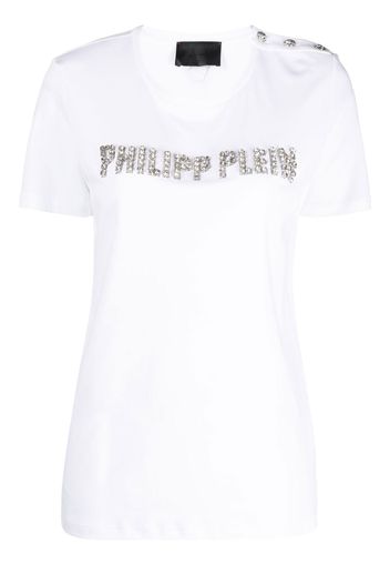 Philipp Plein logo-embellished short-sleeve T-shirt - Bianco