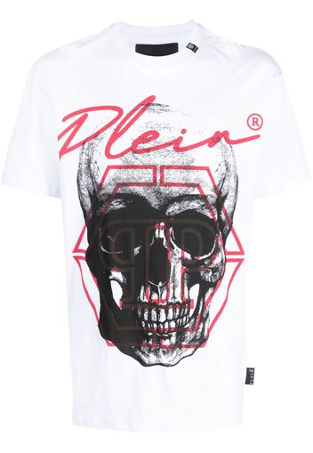 Philipp Plein graphic-print SS Skull T-shirt - Bianco