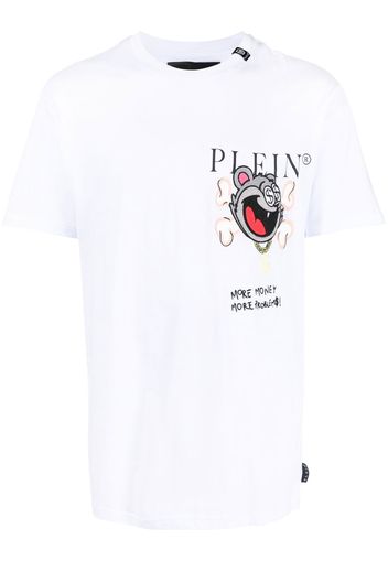 Philipp Plein graphic-print logo T-shirt - Bianco