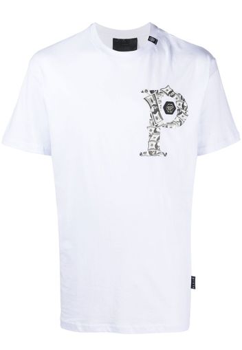 Philipp Plein logo print T-shirt - Bianco