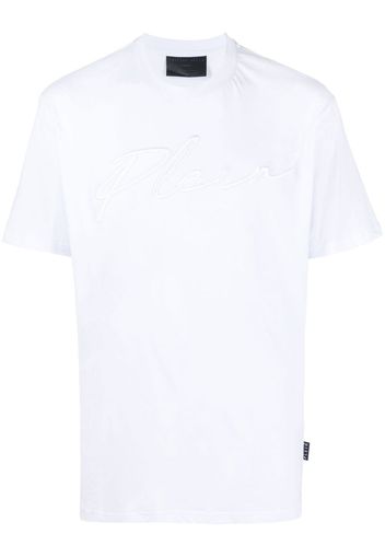 Philipp Plein embroidered-logo crew-neck T-shirt - Bianco