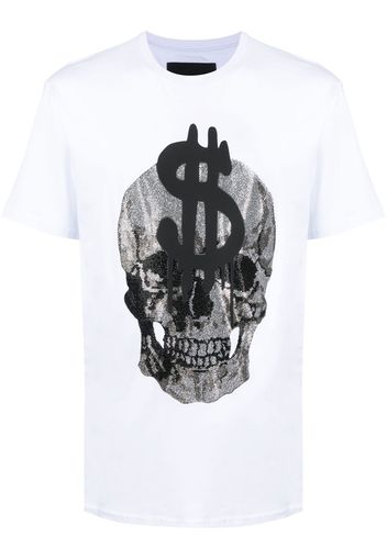 Philipp Plein Skull-print crew-neck T-shirt - Bianco