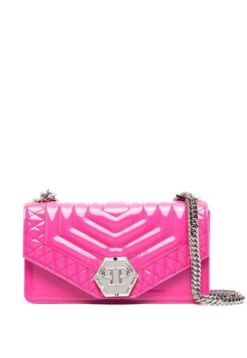 Philipp Plein hexagon-logo medium shoulder bag - Rosa