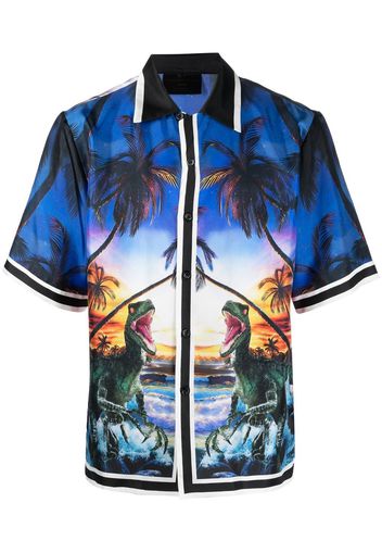 Philipp Plein Bowling SS Hawaii shirt - Nero