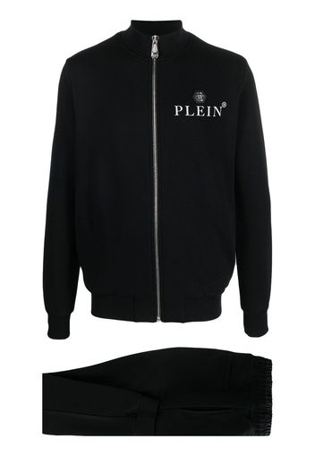 Philipp Plein logo-print zip tracksuit - Nero