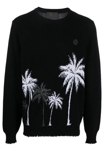 Philipp Plein Maglione Hawaii jacquard - Nero