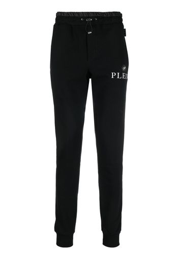 Philipp Plein logo-plaque track pants - Nero