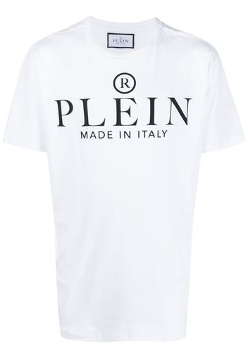 Philipp Plein logo-print cotton T-shirt - Bianco