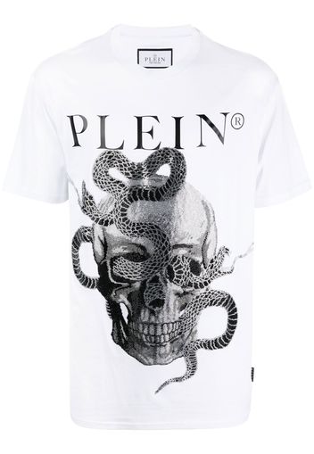 Philipp Plein T-shirt con stampa Snake - Bianco