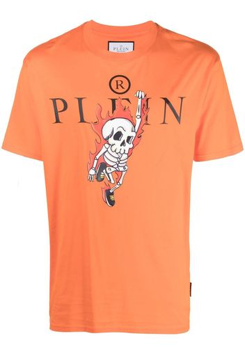 Philipp Plein T-shirt Skully Gang - Arancione