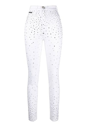 Philipp Plein Jeans skinny con decorazione - Bianco