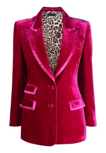 Philipp Plein Blazer con bordo a contrasto - Rosa