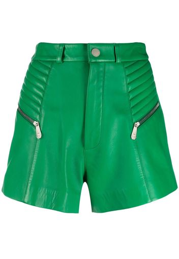 Philipp Plein Shorts a vita alta - Verde