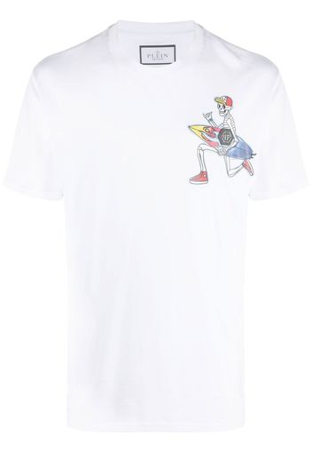 Philipp Plein T-shirt con stampa grafica Hawaii - Bianco