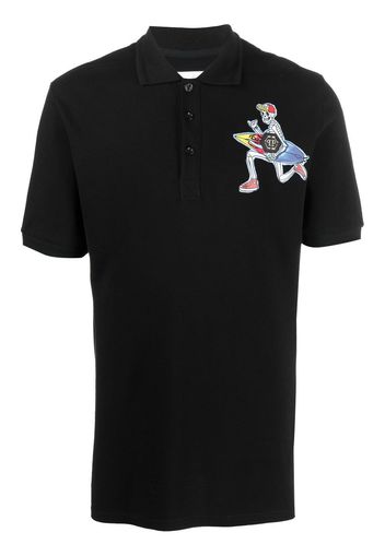 Philipp Plein Polo con stampa grafica - Nero