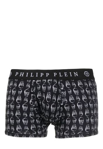 Philipp Plein Boxer con stampa Skull - Nero