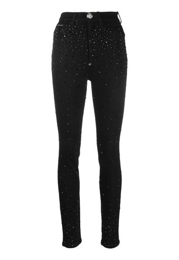 Philipp Plein Jeans skinny con decorazione - Nero