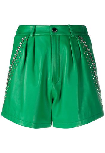 Philipp Plein Shorts con strass - Verde