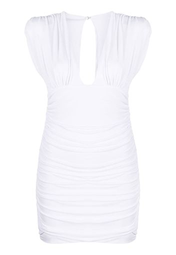 Philipp Plein Wrinkles sleeveless mini dress - Bianco