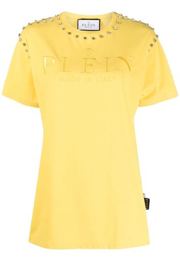 Philipp Plein T-shirt con ricamo - Giallo