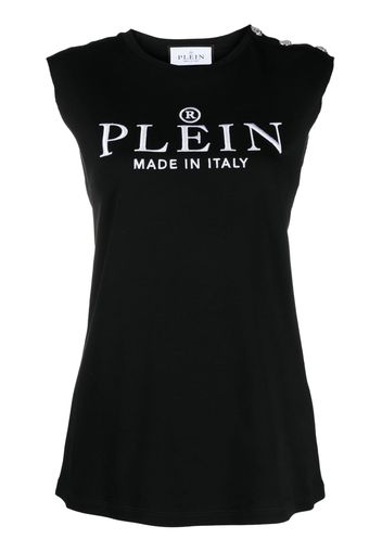 Philipp Plein logo-print tank top - Nero