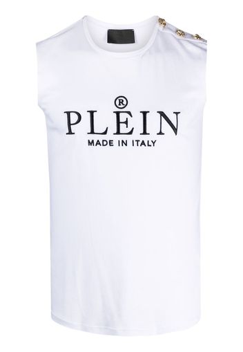 Philipp Plein Top con stampa - Bianco