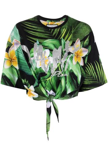 Philipp Plein T-shirt crop Hawaii - Verde