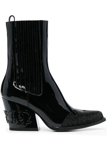 Philipp Plein crystal-embellished boots - Nero