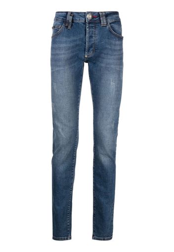 Philipp Plein Jeans dritti - Blu