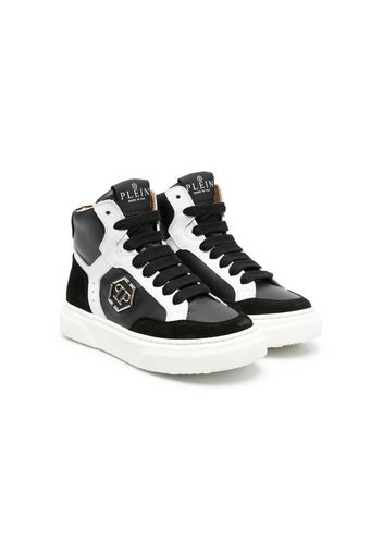 Philipp Plein Junior Sneakers alte Hexagon - Nero