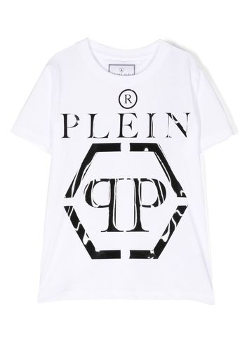 Philipp Plein Junior T-shirt con stampa - Bianco