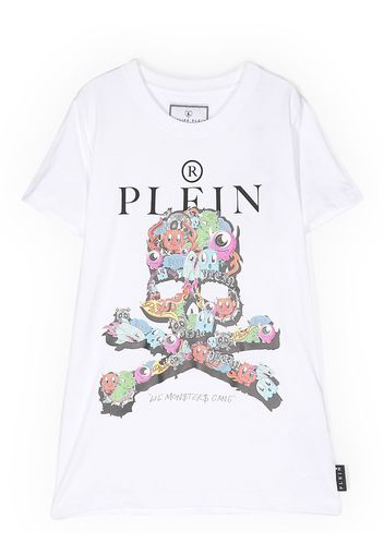 Philipp Plein Junior T-shirt con stampa grafica - Bianco