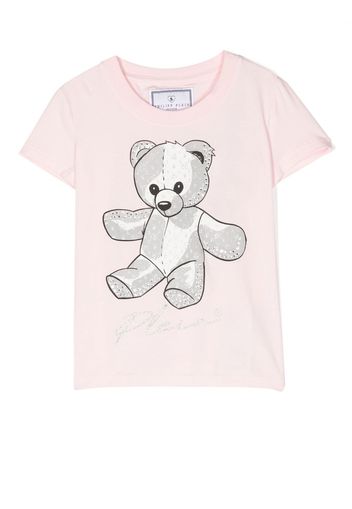 Philipp Plein Junior T-shirt Teddy Bear - Rosa