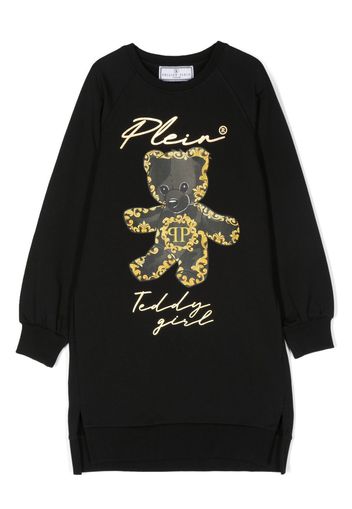 Philipp Plein Junior graphic-print jumper dress - Nero