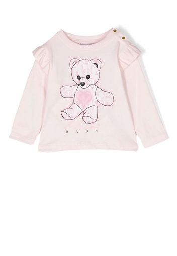 Philipp Plein Junior Teddy Bear crew-neck sweatshirt - Rosa