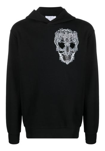 Philipp Plein Baroque Skull cotton hoodie - Nero