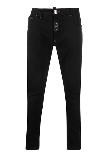 Philipp Plein Jeans skinny a vita bassa - Nero