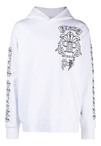 Philipp Plein Felpa con ricamo - Bianco