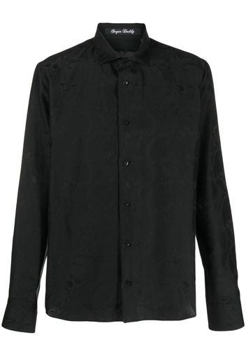 Philipp Plein Camicia con effetto jacquard - Nero