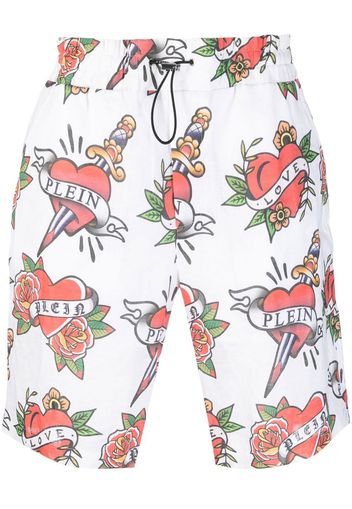 Philipp Plein Love shorts - Bianco