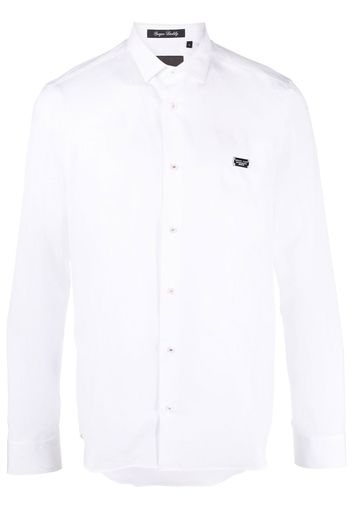 Philipp Plein Camicia Gothic Banner - Bianco