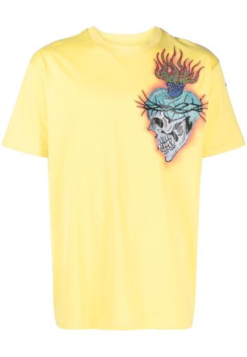 Philipp Plein T-shirt con stampa tattoo - Giallo