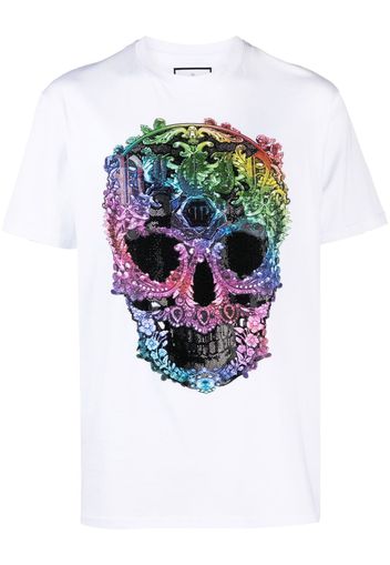 Philipp Plein T-shirt con strass - Bianco