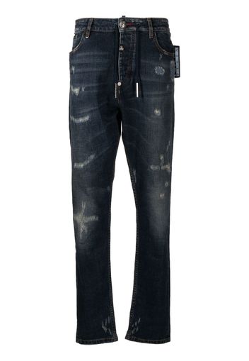 Philipp Plein low-rise slim-cut jeans - Blu