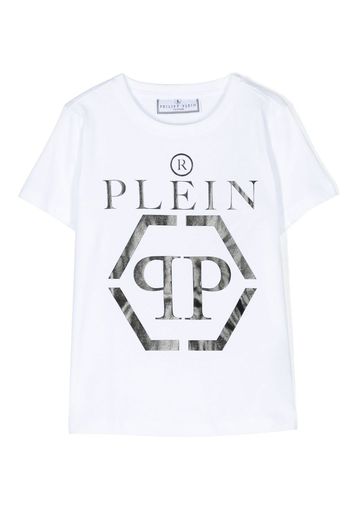 Philipp Plein Junior logo-print T-shirt - Bianco